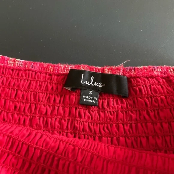 NWT Lulu’s Sunlit Summer Red Floral Print Matching Set - Picture 10 of 16